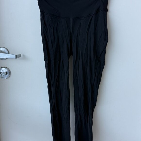 Lululemon Fast and Free High-Rise Leggings 23” Size 6 Black Nulux Running Yoga - Picture 12 of 12